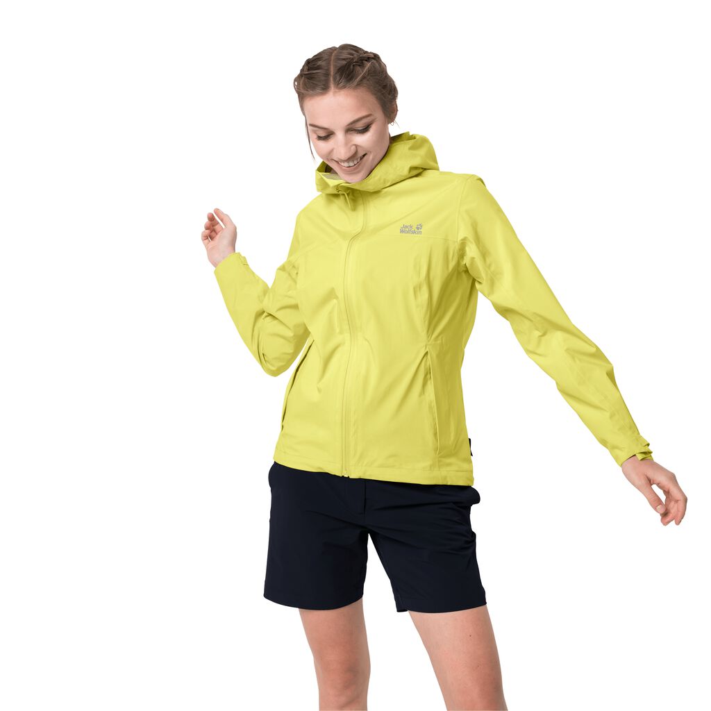 Jack Wolfskin JWP SHELL Vestes Femme Jaune - CRUYPAI-28